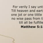 Mateo 5:18 Significado Del Versículo Y Comentario Sencillo