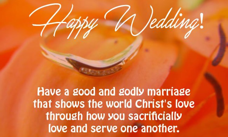 Tarjetas de deseos de boda cristianos