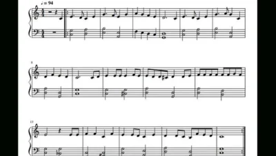 Acordes de piano y guitarra del himno "En la cruz"